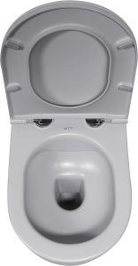 Isvea INFINITY závěsná WC mísa, Rimless, 36, 5x53cm, stone grey 10NF02004-2V