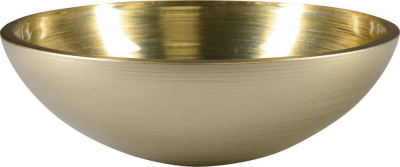 Sapho MURANO SOFT BROWN skleněné umyvadlo na desku, průměr 40cm, béžovozlatá AL5318-67