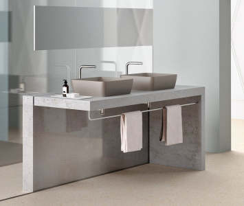 GSI SAND/NUBES keramické umyvadlo na desku 50x38cm, tortora mat 903705