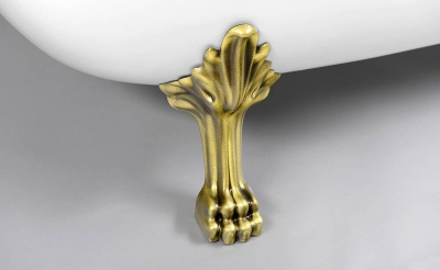 Polysan RETRO volně stojící vana 167, 5x76x71cm, nohy bronz, bílá 42132