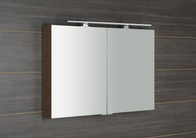 Sapho MIRRÓ galerka s LED osvětlením, 100x70x16cm, borovice rustik MC100-0016