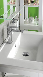 Aqualine FACTOR stojánková umyvadlová baterie, chrom FC103
