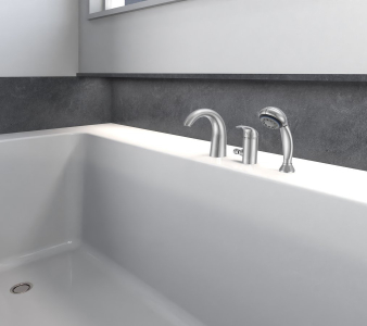 Aqualine KASIOPEA tříprvková baterie na okraj vany, chrom 1107-30