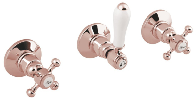 Sapho ANTEA podomítková sprchová baterie, 2 výstupy, růžové zlato SET305-107