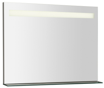 Sapho BRETO zrcadlo s LED osvětlením a policí 80x60, 8cm BT080