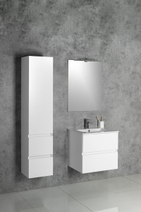 Aqualine PANEDA umyvadlová skříňka 59, 5x55x45, 2cm, bílá PN260