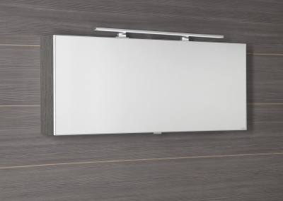 Sapho CLOE galerka s LED osvětlením 120x50x18cm, dub stříbrný CE120-0011