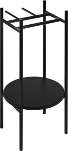 Sapho PUNO podstavec pod kulatá umyvadla 375x830x448xmm, černá SKA380-2