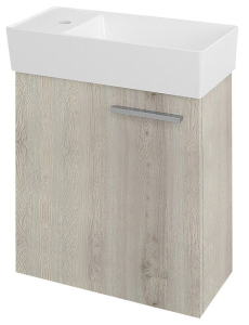 Sapho MAXX umývátko se záklopem 47x24cm, litý mramor, levé, bílá MX475