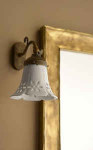 Sapho MARSALA svítidlo E14, 40W, 230V, keramické stínítko, bronz MC077