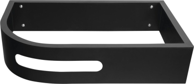 Sapho PULSE konzole s držákem ručníků, pravá, černá mat BM658-CP