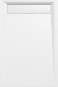 Polysan VARESA sprchová vanička z litého mramoru se záklopem, obdélník 120x80cm, bílá 71604