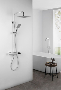 Sapho CUBEMIX sprchový sloup s pákovou baterií, chrom CM139