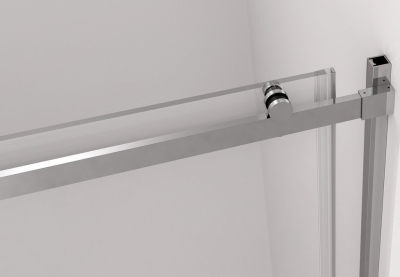Polysan THRON ROUND sprchové dveře 1400 mm, kulaté pojezdy, čiré sklo TL5014-5005