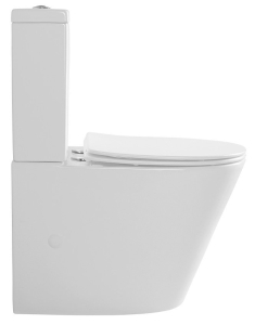 Sapho PACO WC kombi, Rimless, spodní/zadní odpad, bílá PC1012WR