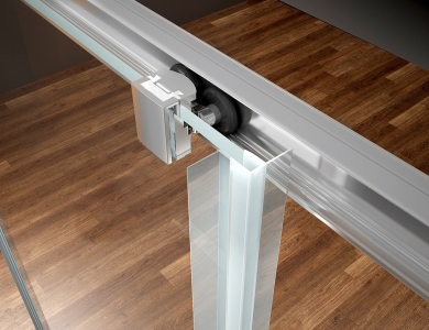 Bruckner BORG čtvercová sprchová zástěna 800x800x1950 mm, čiré sklo 751.180.1