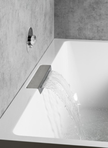 Polysan CASCATA obdélníková vana 185x85x45cm, kaskáda nerez 73836.100