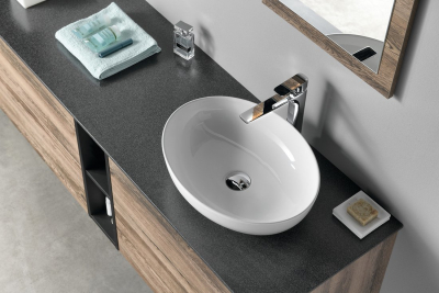 Sapho TREOS pracovní deska 1716x513 mm, rockstone, bílá mat TX172-0101