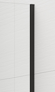 Polysan ESCA BLACK MATT jednodílná sprchová zástěna k instalaci ke stěně, sklo Marron, 1100 mm ES1511-02