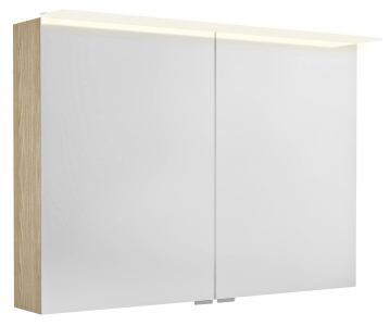 Sapho LINEX galerka s LED osvětlením, 100x70x15cm, jilm bardini LX100-0013
