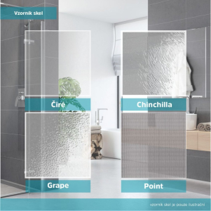 Mereo Sprchový kout, LIMA, čtverec, pivot. dv., 2x boční stěna, 80x80x80x190 cm, chrom ALU, sklo Čiré 6mm CK86813K