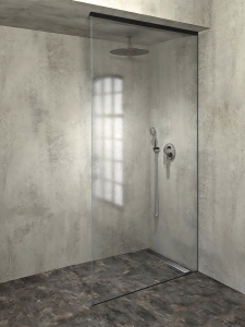 Polysan ARCHITEX sada pro uchycení skla, podlaha-stěna-strop, max. š. 1200mm, černá mat AXL2812B