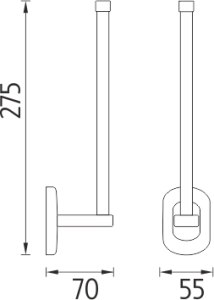 Nimco Lotus Držák na toaletní papír LO 5055S-26
