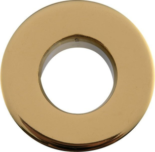 Sapho Kovová krytka přepadu umyvadla, 30 mm, zlato AR912