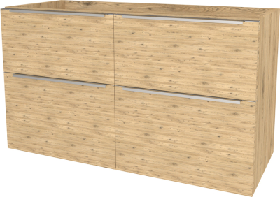 Mereo Mailo, koupelnová skříňka 121 cm, chrom madlo, Multidecor, Dub San remo sand CN593SDSAN