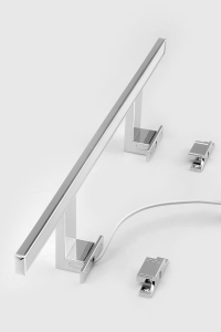 Aqualine SERAPA LED svítidlo, 9W, 230V, 600x40x100mm, IP44, hliník, chrom SA148
