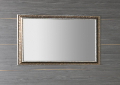 Sapho AMBIENTE zrcadlo v dřevěném rámu 62x102cm, bronzová patina NL701