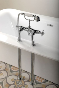 Sapho ANTEA připojení pro instalaci vanové baterie na okraj vany (pár), bronz 9856