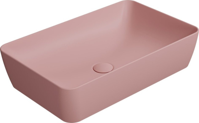 GSI NUBES keramické umyvadlo na desku 60x38cm, blush mat 903624