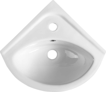 Aqualine LUIGI keramické umývátko rohové 34x34 cm, bílá FS161