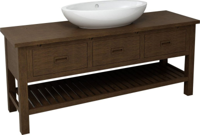 Sapho BRAND umyvadlová skříňka 160x73x50cm, mořený smrk BA161