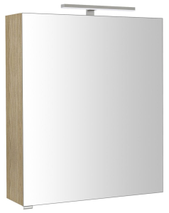 Sapho RIWA galerka s LED osvětlením, 60x70x17cm, jilm bardini RIW060-0013
