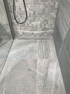 Sapho Spádová lišta, levá, výška 12 mm, délka 1500 mm, nerez mat SPD1512-L