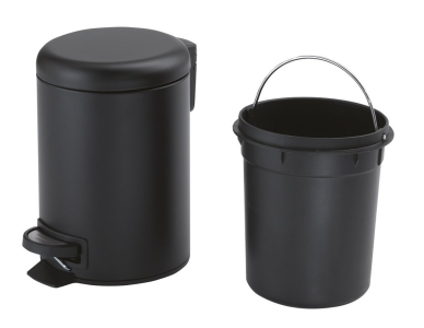 Gedy POTTY odpadkový koš 3l, Soft Close, černá mat 320914