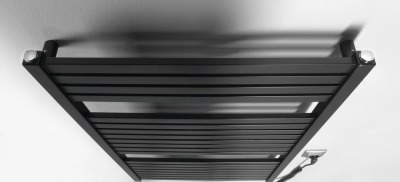 Aqualine TONDI-E elektrické otopné těleso rovné 600x970 mm, 400 W, černá mat DE466T