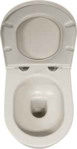Isvea INFINITY závěsná WC mísa, Rimless, 36, 5x53cm, ivory 10NF02004-2K