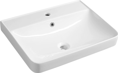 Aqualine ZEN keramické umyvadlo nábytkové 60x45cm, bílá 3060