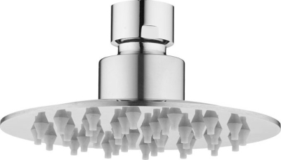 Mereo Talířová sprcha horní, Slim, kulatá, ø 100 mm, s kloubem, nerez CB485M