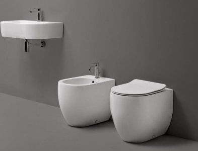 Kerasan FLO WC mísa stojící, 36x51, 5cm, spodní/zadní odpad, bílá 311601