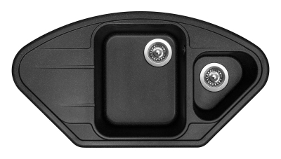 Granitový dřez Sinks LOTUS 960.1 Granblack+ENIGMA S GR LT960130ENSGR30