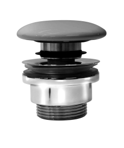 GSI GSI umyvadlová výpust 5/4“, click-clack, keramická zátka, 5-65mm, cenere mat PCS17