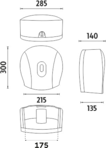 Nimco Hygienický program Zásobník na toaletní papír HP 9555J-04