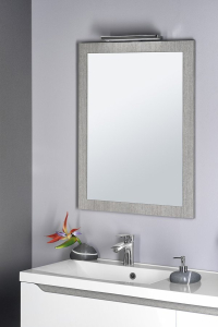 Sapho NIROX zrcadlo v rámu 60x80cm, dub stříbrný NX608-1111