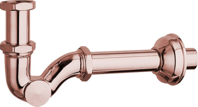 Sapho Bidetový sifon 5/4", odpad 32mm, růžové zlato 9607