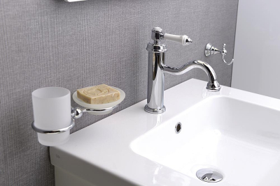 Sapho VIENNA stojánková umyvadlová baterie s výpustí, ECO kartuše, chrom VO002-01