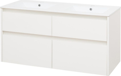 Mereo Opto, koupelnová skříňka s keramickým umyvadlem 121 cm, bílá CN913